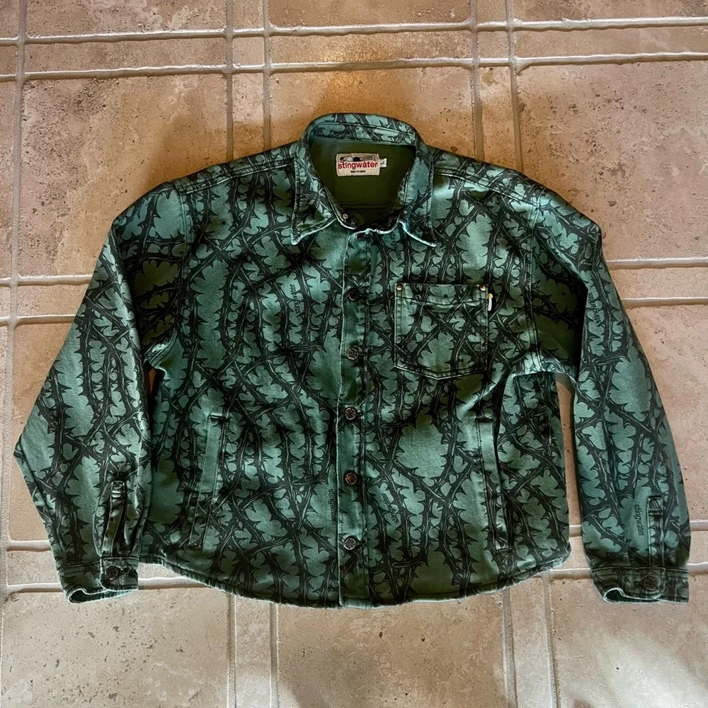 Stingwater Thorn Shirt Jacket Army Green size Large Like NEW!! - Picture 4 of 4
